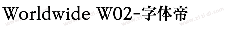 Worldwide W02字体转换